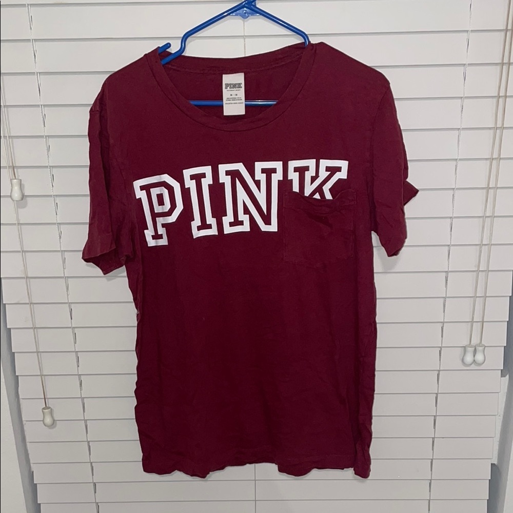 Maroon PINK T-Shirt